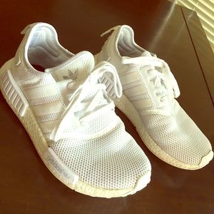 Adidas NMDs TRIPLE WHITE MESH